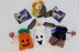 PDF Trick-or-Treat DK Spooky Halloween knitting pattern Decoration Coin Bag EASY Pumpkin/Ghost/Witch Party Favours