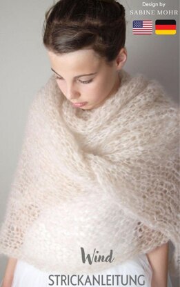 Light knit stole mohair