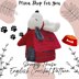 Snoopy House Crochet Pattern: Amigurumi Keychain (English PDF)