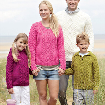 Sweaters in Hayfield Bonus Aran - 9692 - Downloadable PDF