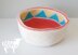 Convertible Triangle Color Blocked Bowl (2015003)