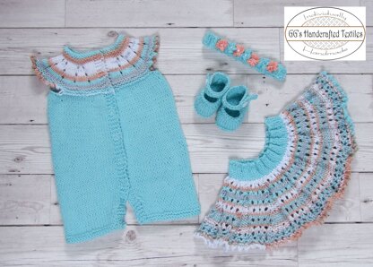 Cottonsoft Playsuit/Onesie Set - Aqua Baby