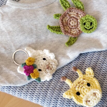 Animal Crochet Appliques