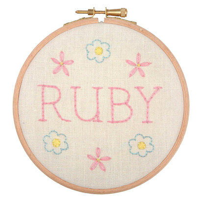 Anchor Baby Name Plate Embroidery Kit