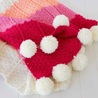 Wide Rib Spiked Granny Blanket and Bavarian Potholders