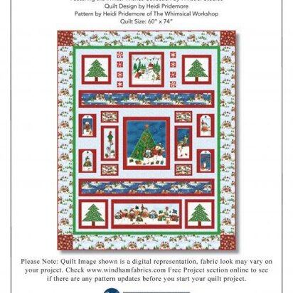 Windham Fabrics Winter Greeting from Winter Wishes  - Downloadable PDF