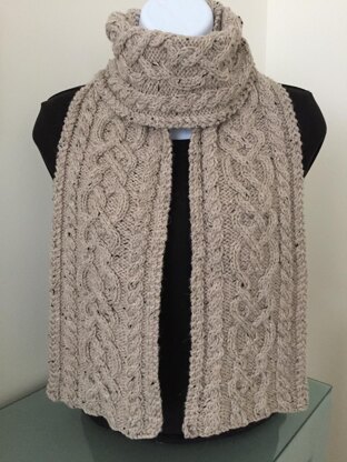 Killarney Cabled Scarf and Cowl