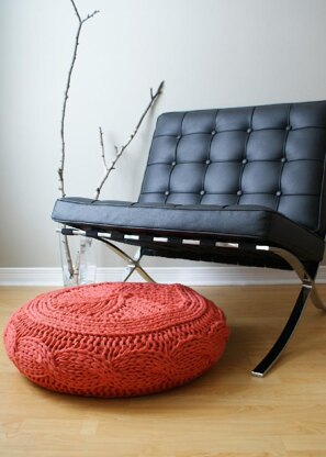 Cable Knit Footstool Cover fits Ikea's Alseda Footstool