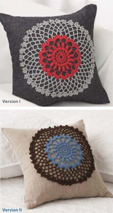 Doily Pillow in Bernat Handicrafter Crochet Thread