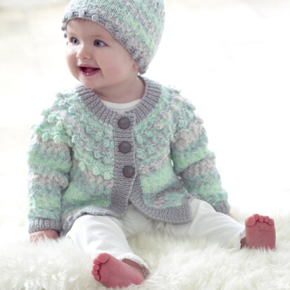 Bo Peep Stardust Cardigan & Hat in West Yorkshire Spinners - DBP0112 - Downloadable PDF
