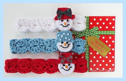 Snowman headband Pattern UK