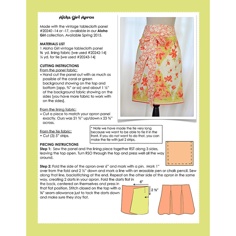 EASY Sewing Patterns by Aloha Sewing Company
