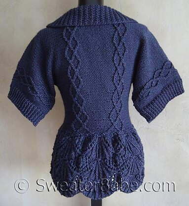 #106 Shawl-Collared Nipped-Waist Cardigan