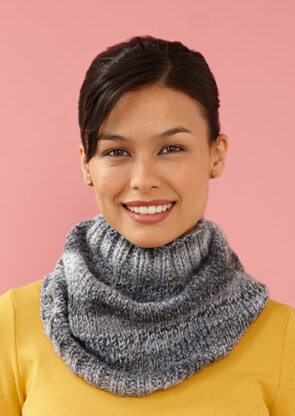 Marble Cowl in Lion Brand Tweed Stripes - L10060B