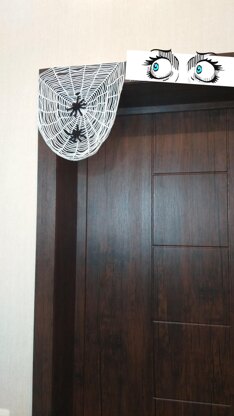 Spider and web patterns for Halloween decoration