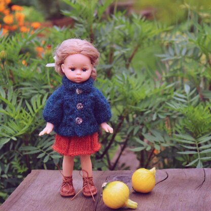 Plum Jacket & Mini skirt for doll