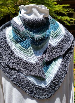 Kingfisher Shawlette