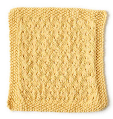 Orient Point Washcloth in Lion Brand Cotton-Ease - 90385