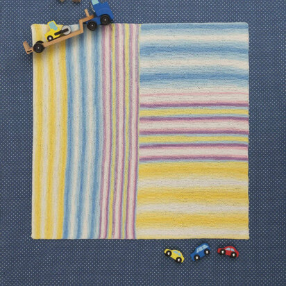 Confetti Color Blanket in Lion Brand Ice Cream- L40489 - Downloadable PDF