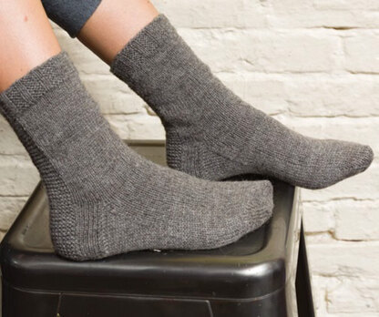 Imp Socks in Classic Elite Yarns Mohawk Wool - Downloadable PDF