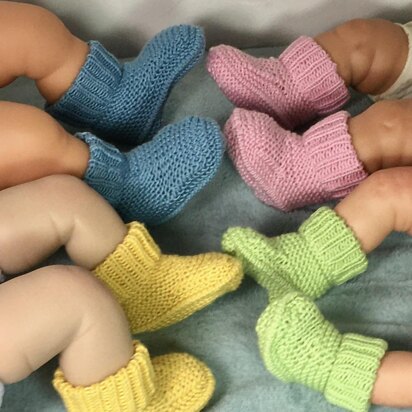 Baby Simple Circular Booties