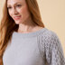 Francesca Floral Lace Sleeved Top  in West Yorkshire Spinners Exquisite 4ply - DBP0276 - Downloadable PDF