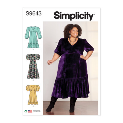 Simplicity Women's Dress S9643 - Sewing Pattern