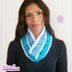 Crochet cowl with flowers _ L10