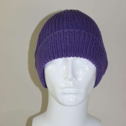 4 Ply Unisex Rib Beanie Hat