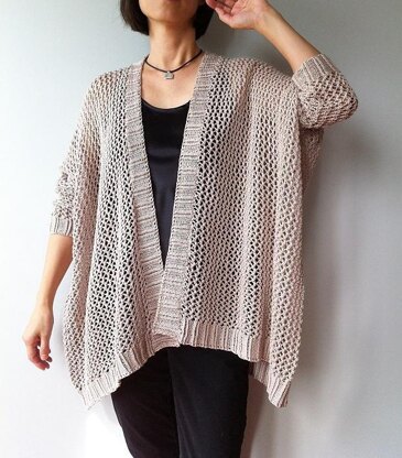 Angelina - easy trendy cardigan (knit)