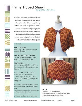 Flame-Tipped Shawl