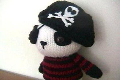 Pirate Panda Knit Amigurumi Pattern