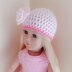 Soft Peach Hat for Doll