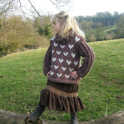 "Highland Butterscotch" Childs Sweater