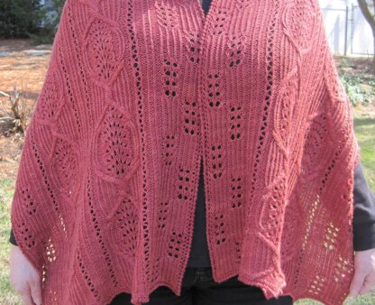 Sakai Cable Lace Shawl