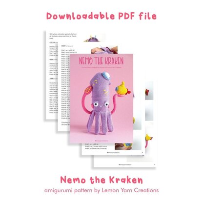 Nemo the Kraken Crochet Pattern