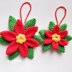 Poinsettia ornament crochet pattern, 2 sizes Poinsettia amigurumi Christmas ornament, Christmas flower home decor crochet