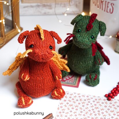Knitted DRAGON pattern - knitting pattern