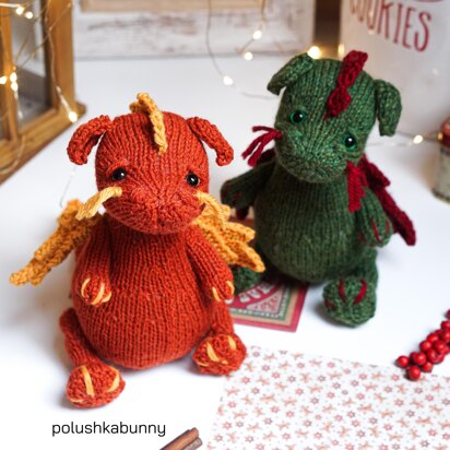 Knitted DRAGON pattern