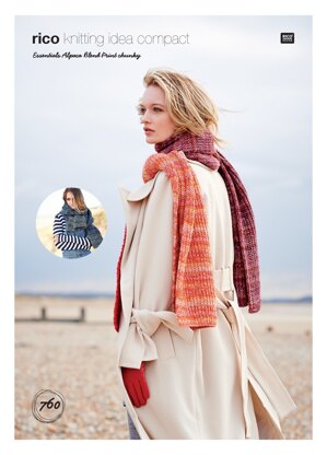 Scarves in Rico Essentials Alpaca Blend Print Chunky - 760 - Downloadable PDF