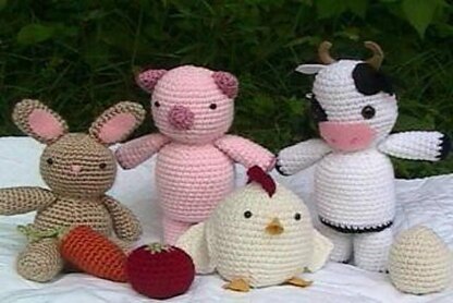 Old MacDonald Had a Farm Amigurumi Pettern Set