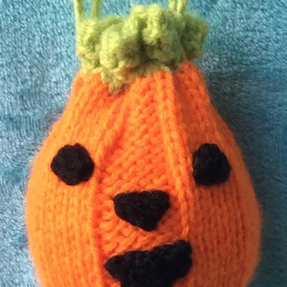 Halloween Pumpkin Drawstring Gift Bag