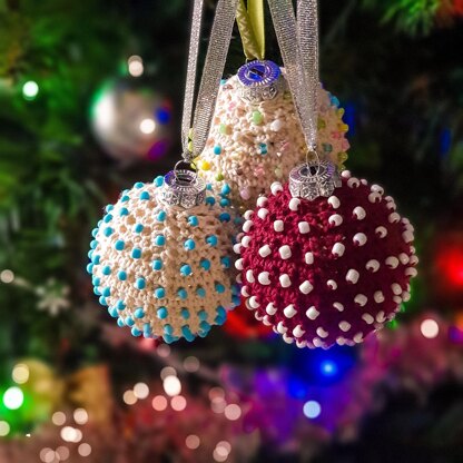 Beaded Christmas Baubles
