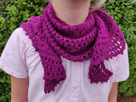 Pebble beach shawl #3