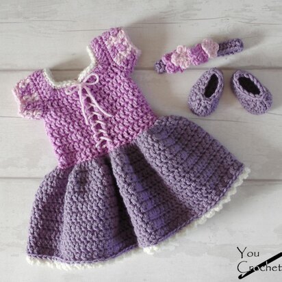 Princess Rapunzel Baby Dress Set