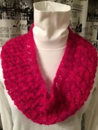 False Cable Lace Cowl