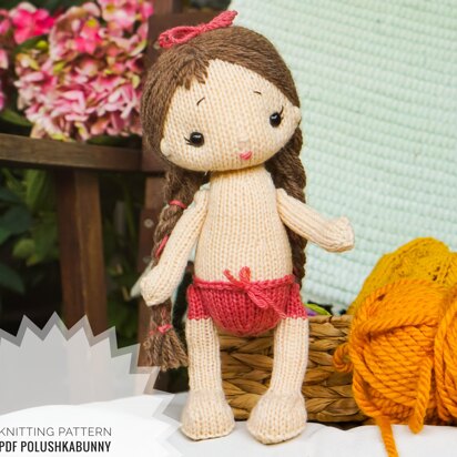 Knitting Pattern - 10''/25cm Baby Doll