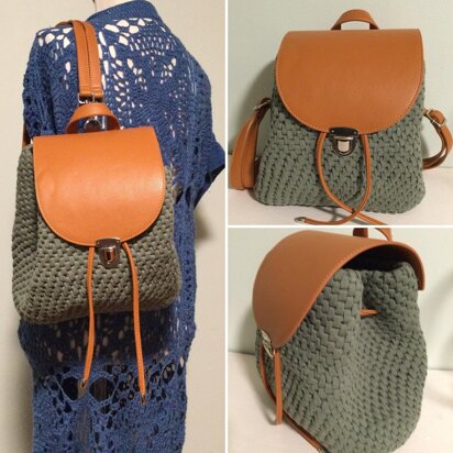 Boho Ribbon Weave Backpack