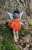 Marigold flower fairy knitting pattern