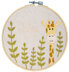 Vervaco Embroidery Kit With Ring Baby Giraffe Embroidery Kit - 16cm x 16cm (6.4in x 6.4in)